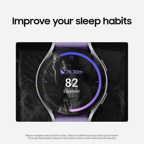 Samsung Galaxy Watch 6 44mm LTE Smartwatch, Fitness Tracker, Personalized HR Zones, Advanced Sleep Coaching, Heart Monitor, BIA Sensor for Health Wellness Insights, Big Screen, US Version, Graphite - Image 5