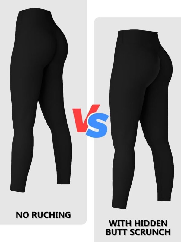 Sunzel Sunzfly Hidden Butt Scrunch Workout Leggings for Women, Butt Lifting High Waisted Gym Yoga Pants with Tummy Control - Image 4