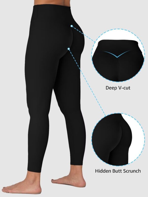 Sunzel Sunzfly Hidden Butt Scrunch Workout Leggings for Women, Butt Lifting High Waisted Gym Yoga Pants with Tummy Control - Image 3