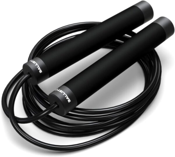 Ballistyx Jump Rope - Premium Speed Jump Rope with 360 Degree Spin, Steel Handles, Silicone Grips and 2 x Adjustable Cables - for Crossfit, Gym & Home Fitness Workouts & More - Image 2
