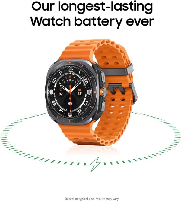 SAMSUNG Galaxy Watch Ultra 47mm LTE AI Smartwatch + Free Band, Energy Score, Heart Rate Tracking, Sleep Monitor, Fitness Tracker, GPS, 2024, Titanium Silver [US Version, 1Yr Manufacturer Warranty] - Image 7