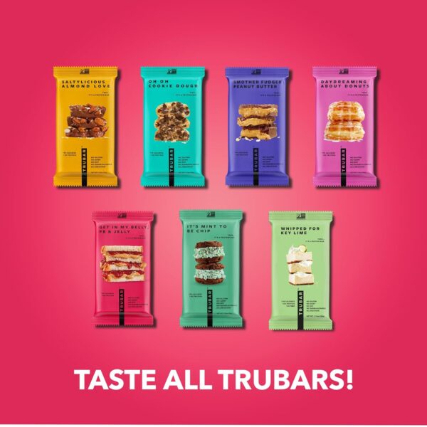 TRUBAR Vegan Protein Bar, Get In My Belly PB & Jelly, Gluten Free, Plant Based Protein, Dairy Free, Non GMO, Soy Free, No Sugar Alcohols, 12G Protein, 12G Fiber, 23G Carb, on the Go Snack Bars, 12 CT - Image 10