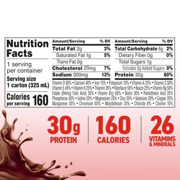 BOOST MAX Protein Shakes Ready to Drink - 30g High Protein Shake - Chocolate | Nutritional Drinks to Support Muscle Recovery After Exercise, 26 Vitamins & Minerals, 1g Sugar, 11 fl oz (Pack of 18) - Image 6