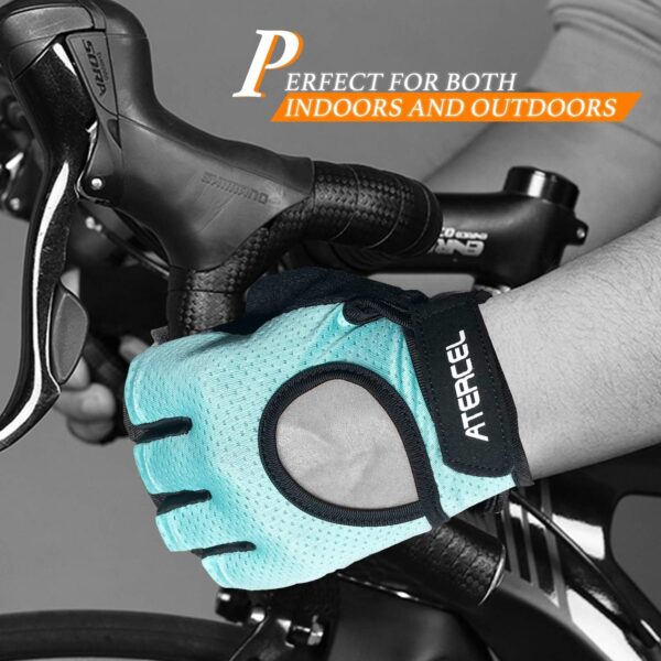 ATERCEL Weight Lifting Gloves Full Palm Protection, Workout Gloves for Gym, Cycling, Exercise, Breathable, Super Lightweight for Mens and Women - Image 5