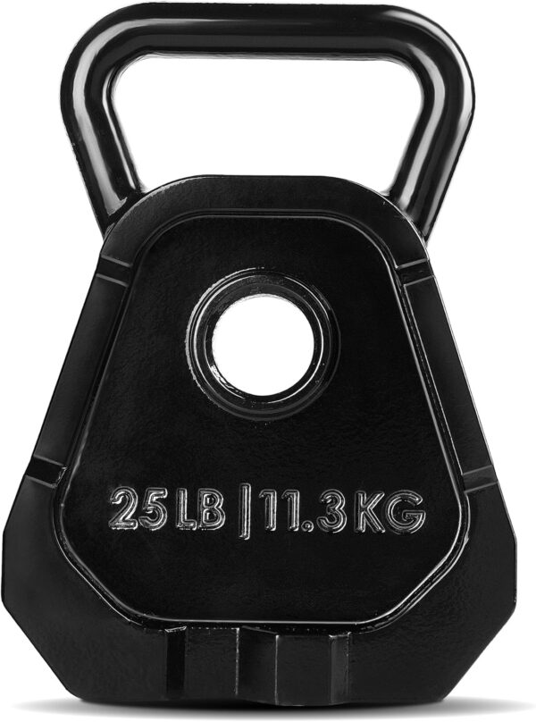 Yes4All Kettlebell Special Shape, Upgraded &Multifunctional for Advanced Training, Solid Cast Iron Powder Coated, Anti Slip Handle Strength Training Equipment - Image 2