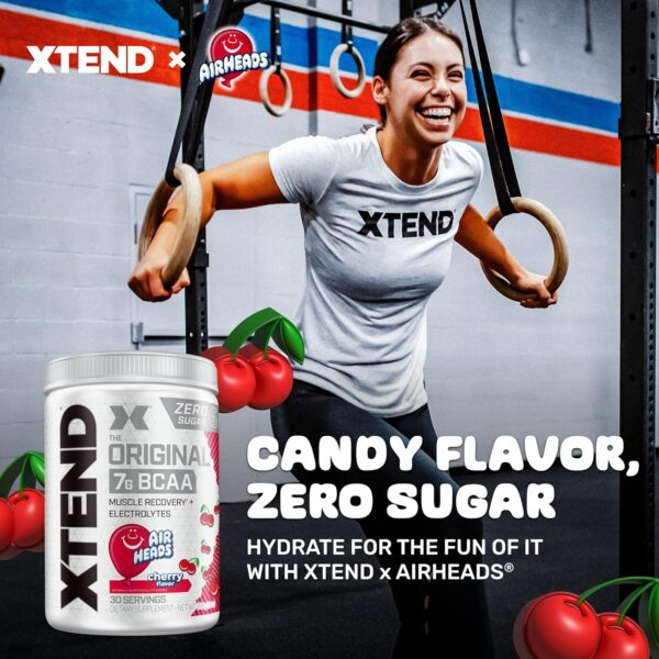 Xtend XTEND Original BCAA Powder Airheads Candy Flavor, 7g BCAA and 2.5g L-Glutamine, Sugar Free Post Workout Muscle Recovery Drink with Amino Acids for Men & Women, 30 Servings - Image 6