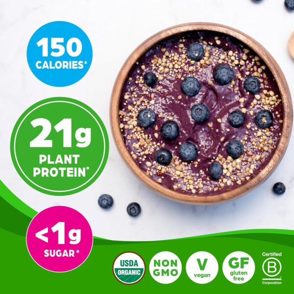 Orgain Organic Vegan Protein Powder, Vanilla Bean - 21g Plant Protein, 6g Prebiotic Fiber, No Lactose Ingredients, No Added Sugar, Non-GMO, For Shakes & Smoothies, 2.03 lb (Packaging May Vary) - Image 5