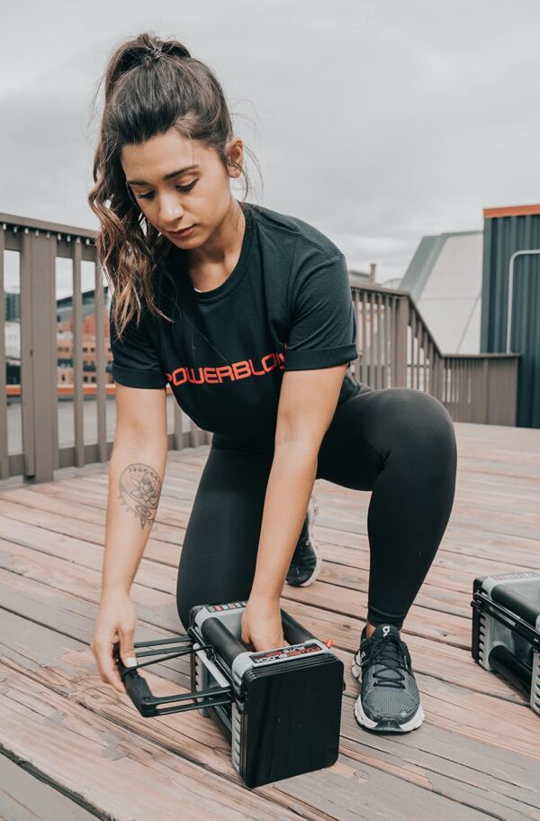 PowerBlock Elite EXP Adjustable Dumbbells, Sold in Pairs, Stage 1, 5-50 lb. Dumbbells, Durable Steel Build, Innovative Workout Equipment, All-in-One Dumbbells, Expandable with Expansion Kits - Image 7