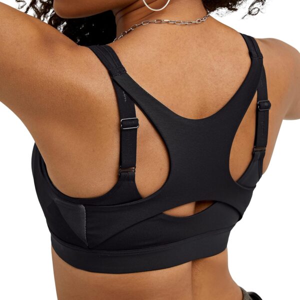 Champion Women's Sports Bra, Motion Control Zip High-impact Sports Bra, Wirefree Bra for Women - Image 5