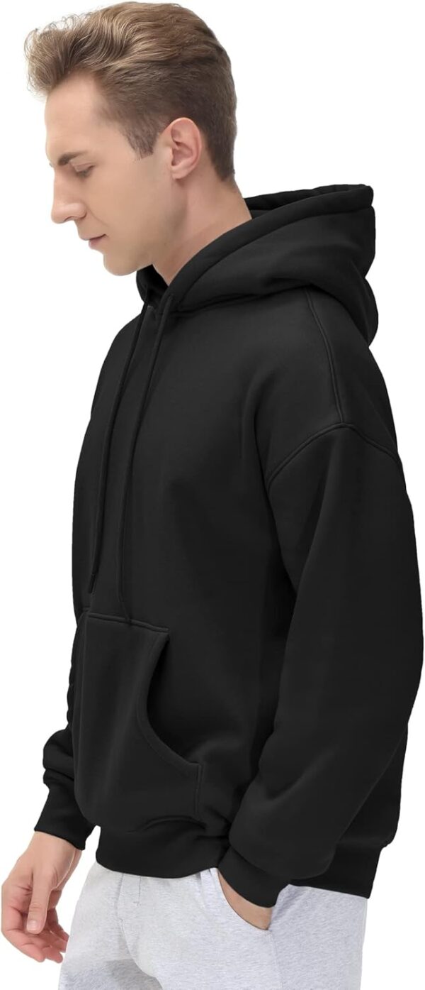 THE GYM PEOPLE Men's Fleece Pullover Hoodie Loose Fit Ultra Soft Hooded Sweatshirt With Pockets - Image 5