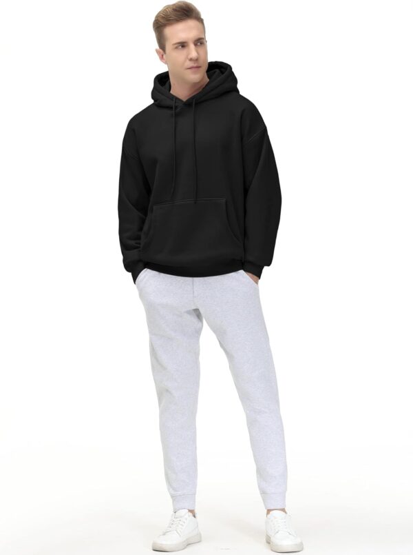 THE GYM PEOPLE Men's Fleece Pullover Hoodie Loose Fit Ultra Soft Hooded Sweatshirt With Pockets - Image 6