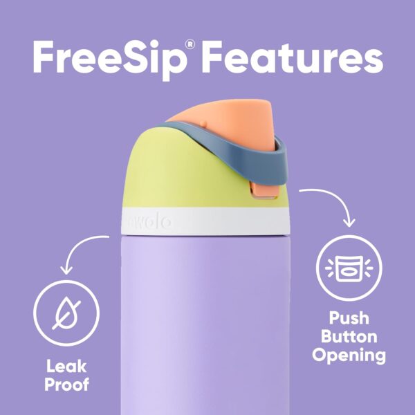 Owala FreeSip Insulated Stainless Steel Water Bottle with Straw for Sports, Travel, and School BPA-Free Sports Water Bottle, 24 oz, Denim - Image 4