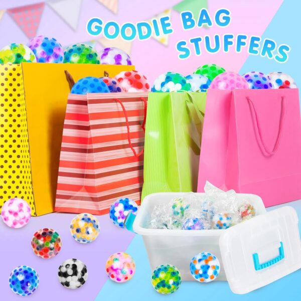 70Pcs Stress Balls-Squishy Stress Balls Bulk-Treasure Box Toys-Fidgets Prizes Bulk-Sensory Balls-Stress Balls for Adults -Classroom Prize-Goodie Bag Stuffers, Sensory Toys for Autistic Autism ADHD - Image 8