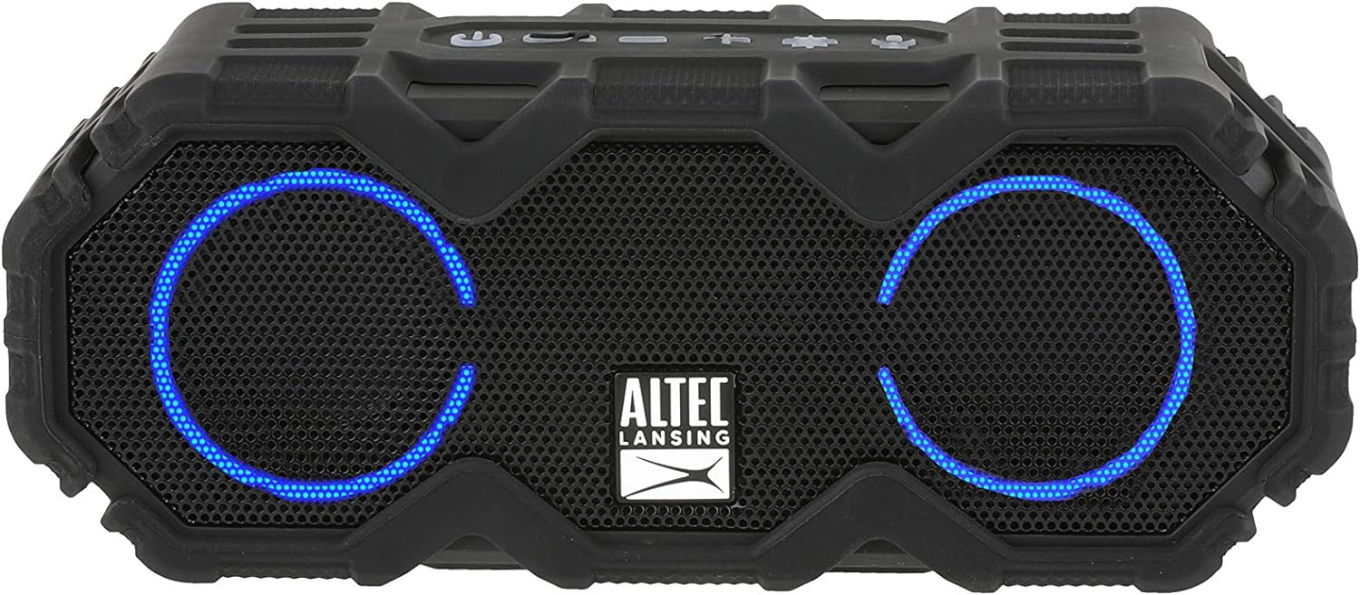 Altec Lansing LifeJacket Mini - Waterproof Bluetooth Speaker with Lights, Portable Wireless Speaker for Pool, Beach, Hiking, Sports, Camping, 16 Hour Playtime, Floats in Water - Image 2