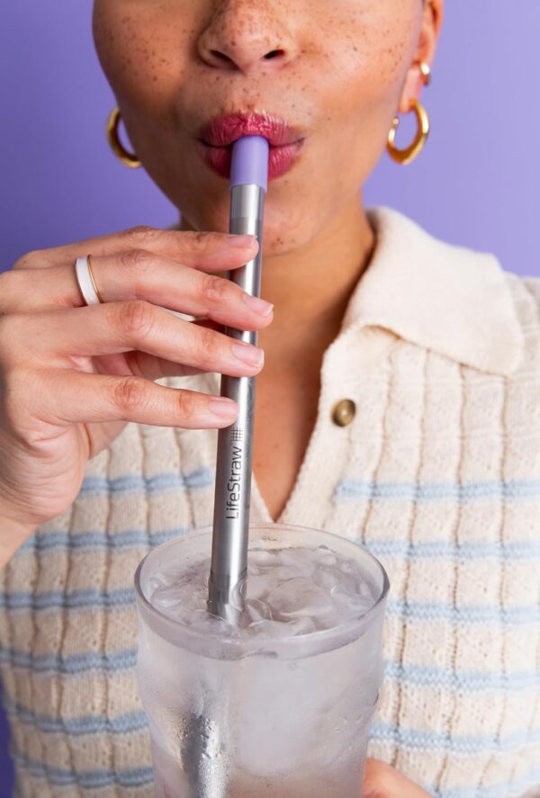LifeStraw Sip – Reusable Stainless Steel Water Filter Drinking Straw - Image 6