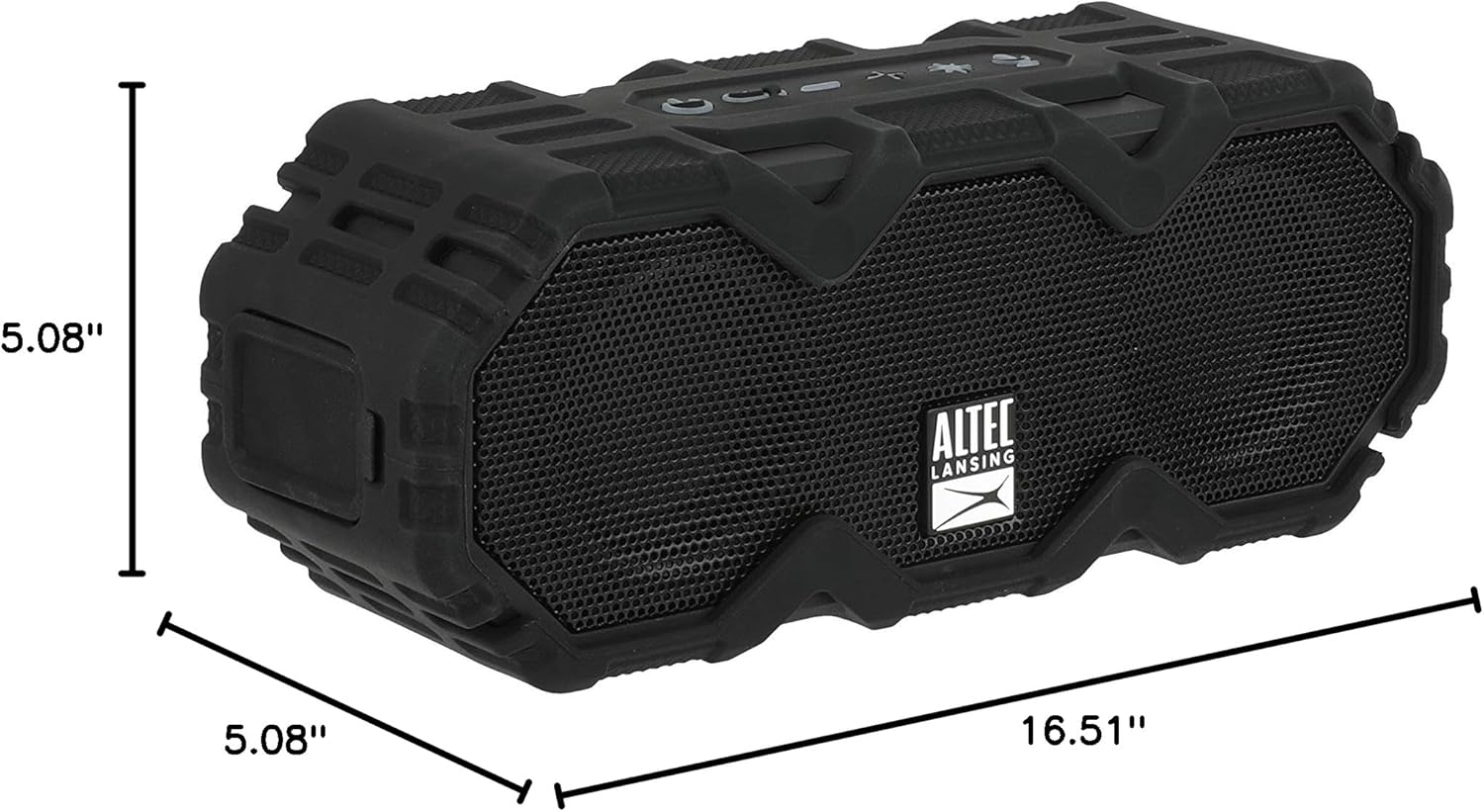 Altec Lansing LifeJacket Mini - Waterproof Bluetooth Speaker with Lights, Portable Wireless Speaker for Pool, Beach, Hiking, Sports, Camping, 16 Hour Playtime, Floats in Water - Image 9