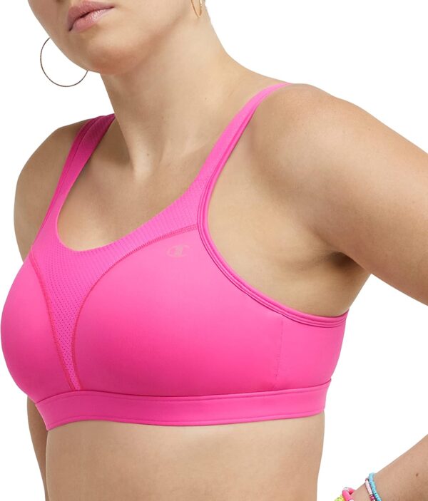 Champion Women's Sports Bra, Spot Comfort, Maximum Support, High-Impact Sports Bra for Women - Image 4