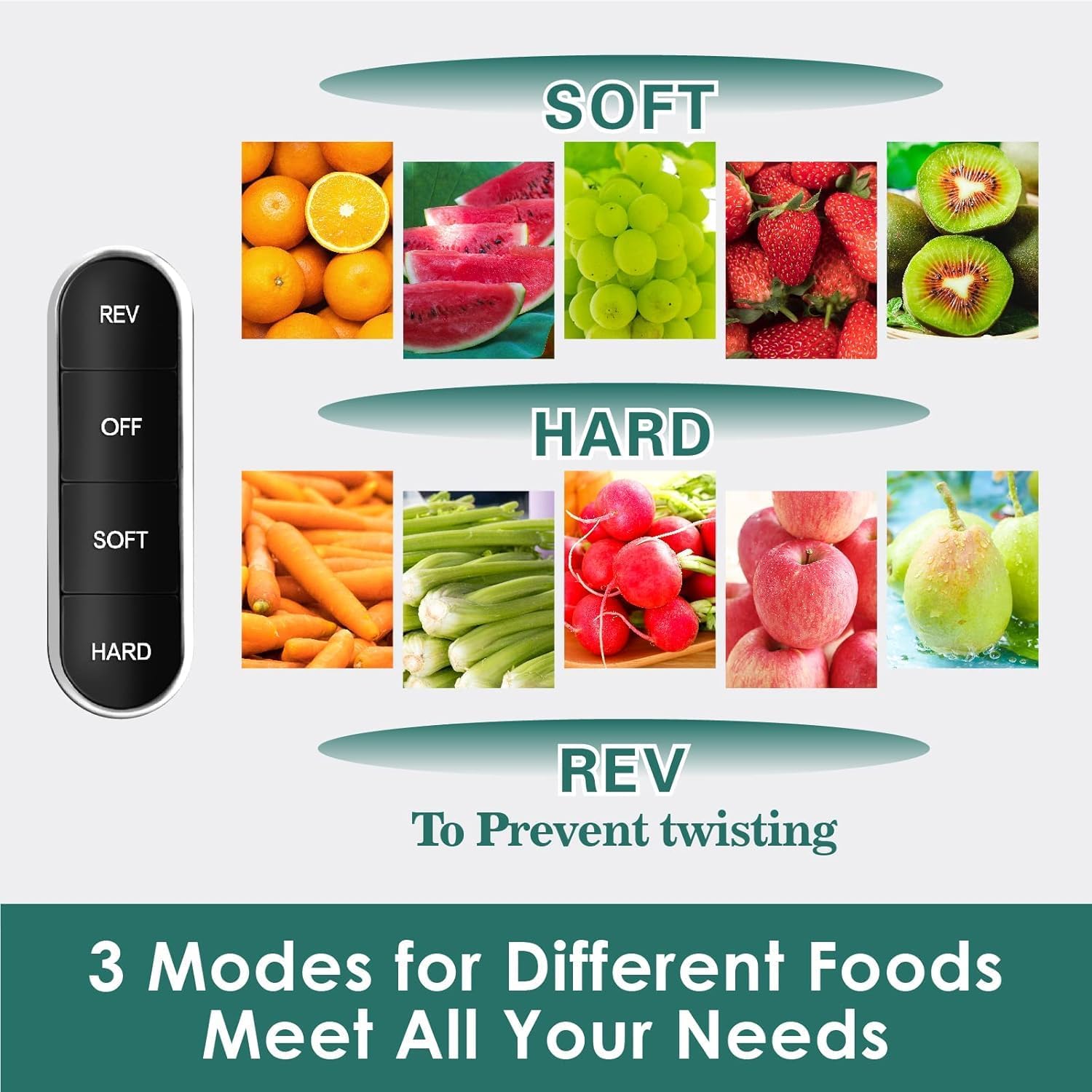 Masticating Slow Juicers, 3-inch Wide Feeding Chute Cold Press Juicer, Celery Juicer, Juicer Machines Vegetable and Fruit,Juice Recipes Included, 2 Speed, BPA-Free, Easy Clean, 200W(Black) - Image 10