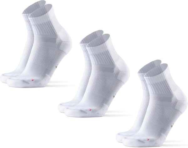 DANISH ENDURANCE Cushioned Running Socks for Long Distances, Quarter Length, Anti-Blister for Men & Women, 3 and 5 Pack - Image 2