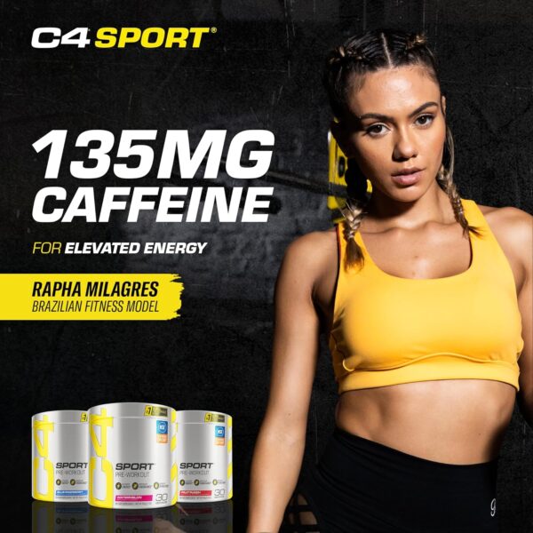 Cellucor C4 Sport Pre Workout Powder Watermelon - Pre Workout Energy with Creatine + 135mg Caffeine and Beta-Alanine Performance Blend - NSF Certified for Sport 30 Servings - Image 6