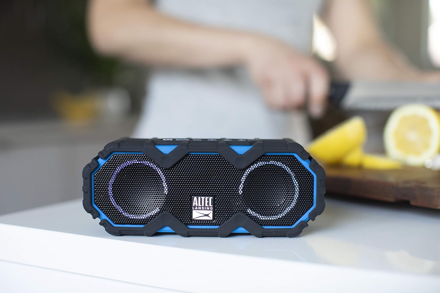 Altec Lansing LifeJacket Mini - Waterproof Bluetooth Speaker with Lights, Portable Wireless Speaker for Pool, Beach, Hiking, Sports, Camping, 16 Hour Playtime, Floats in Water - Image 8