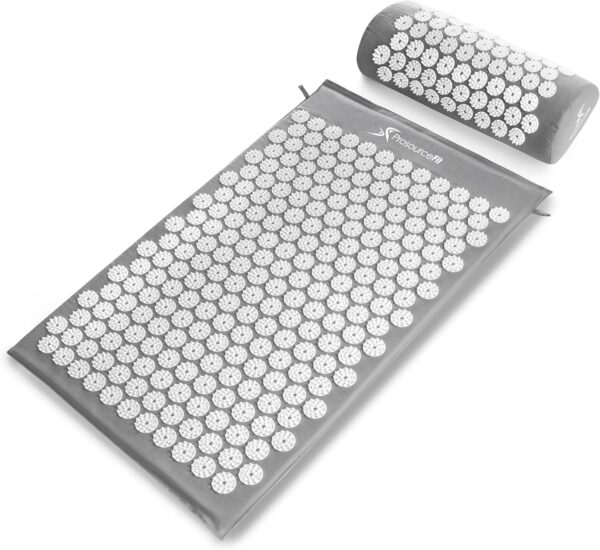 ProsourceFit Acupressure Mat and Pillow Set for Back/Neck Pain Relief and Muscle Relaxation - Image 2