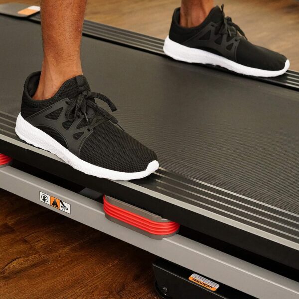 Sunny Health & Fitness Compact & Foldable Treadmill, Non-Slip Surface, Optional Dual Mode Walking/Running, Non-Electric Fixed Incline, Digital Monitor, Smart Bluetooth Connection with SunnyFit App - Image 13
