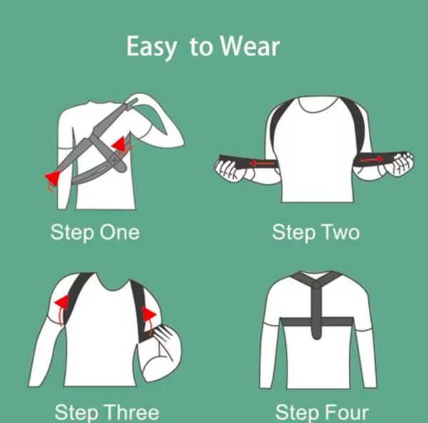 Posture Corrector for Women and Men,Adjustable Upper Back Brace, Posture Corrector - Image 3