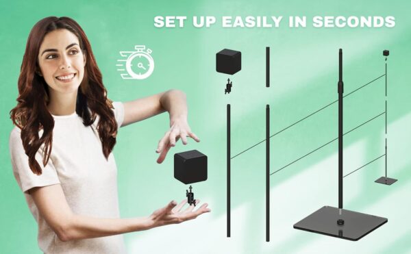 Skywin VR Stand Compatible with HTC Vive & Index Base Station - Tempered Glass HTC Vive Stand for Vive and Rift Constellation Sensors - Image 8