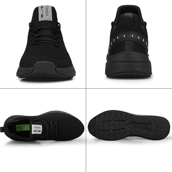 Feethit Mens Slip On Walking Shoes Blade Tennis Shoes Non Slip Running Shoes Lightweight Workout Shoes Breathable Mesh Fashion Sneakers - Image 5