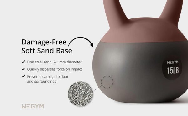 Soft Kettlebells with Cushioned Impact-Resistant Base and Anti-Slip, Wide-Grip Handle for Home Workouts, Weightlifting, and Personal Training - Image 7