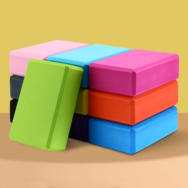 10 Pcs Foam EVA Yoga Blocks Lightweight Yoga Bricks Non Slip Supportive Foam Blocks Yoga Prop Accessories for Yoga Pilates Stretching and Meditation Women Men Yogi Yoga Beginners - Image 8