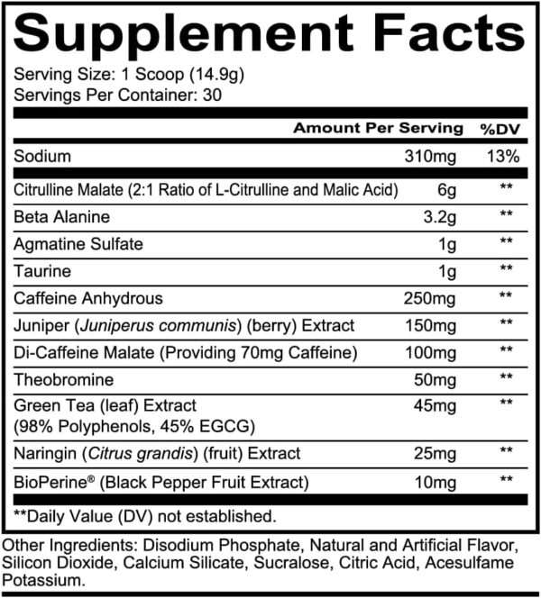 REDCON1 Total War Pre Workout Powder, Blue Lemonade - Beta Alanine + Citrulline Malate Keto Friendly Preworkout for Men & Women with 320mg of Caffeine - Fast Acting (30 Servings) - Image 3