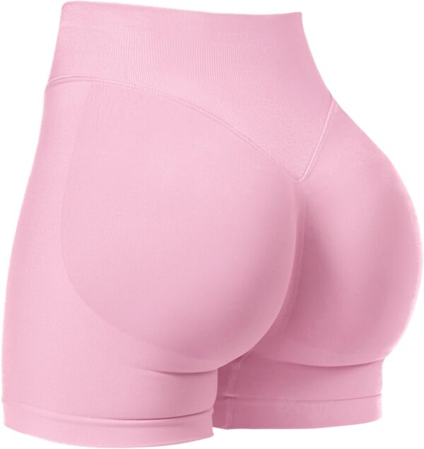 VOYJOY Women Workout Impact Shorts 3.6"/ 4.5"/ 6" Scrunch Butt Lifting Gym Seamless Booty Biker Shorts - Image 2
