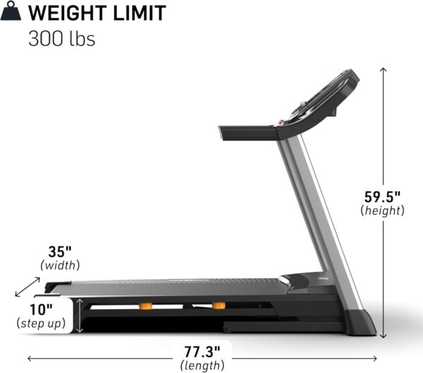 NordicTrack T Series: Perfect Treadmills for Home Use, Walking or Running Treadmill with Incline, Bluetooth Enabled, 300 lbs User Capacity - Image 4