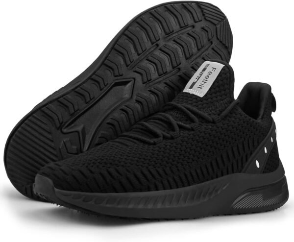 Feethit Mens Slip On Walking Shoes Blade Tennis Shoes Non Slip Running Shoes Lightweight Workout Shoes Breathable Mesh Fashion Sneakers - Image 6