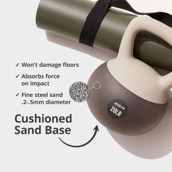 Soft Kettlebells with Cushioned Impact-Resistant Base and Anti-Slip, Wide-Grip Handle for Home Workouts, Weightlifting, and Personal Training - Image 6