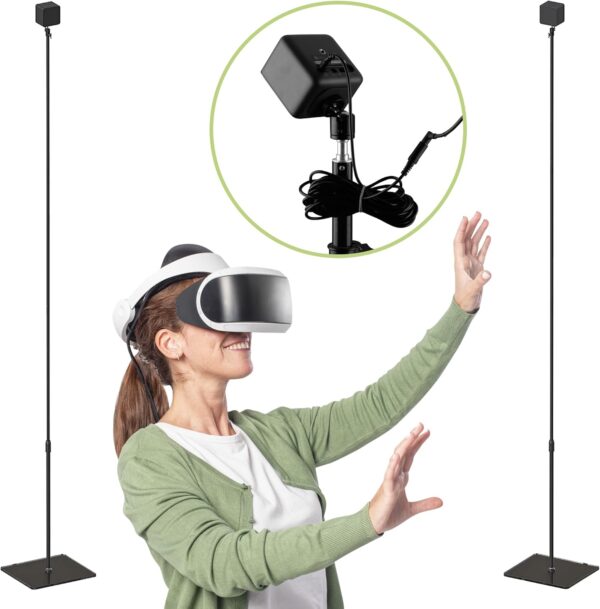 Skywin VR Stand Compatible with HTC Vive & Index Base Station - Tempered Glass HTC Vive Stand for Vive and Rift Constellation Sensors - Image 2