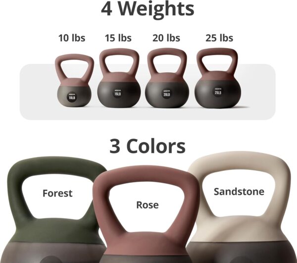 Soft Kettlebells with Cushioned Impact-Resistant Base and Anti-Slip, Wide-Grip Handle for Home Workouts, Weightlifting, and Personal Training - Image 10