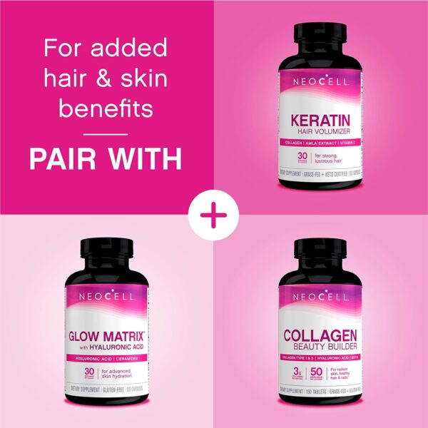NeoCell Super Collagen With Vitamin C and Biotin, Skin, Hair and Nails Supplement, Includes Antioxidants, Tablet, 270 Count, 1 Bottle - Image 9