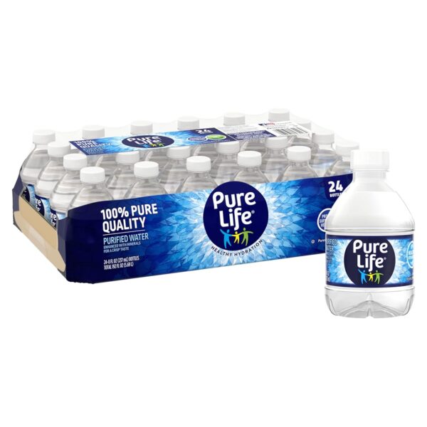 Pure Life, Purified Water, 8 Fl Oz, Plastic Bottled Water, 24 Pack - Image 2