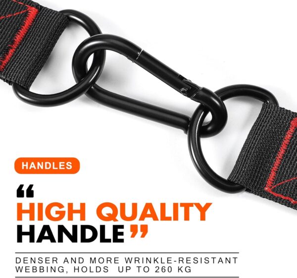 HPYGN Exercise Handle, Replacement Fitness Equipment for Pilates, Yoga, Strength Trainer, Pull Down Home Gym Red, Grey, Blue Working Out Handle - Image 6