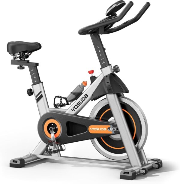YOSUDA Indoor Cycling Bike Brake Pad/Magnetic Stationary Bike - Cycle Bike with Tablet Mount & Comfortable Seat Cushion - Image 2