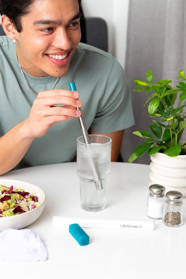 LifeStraw Sip – Reusable Stainless Steel Water Filter Drinking Straw - Image 9