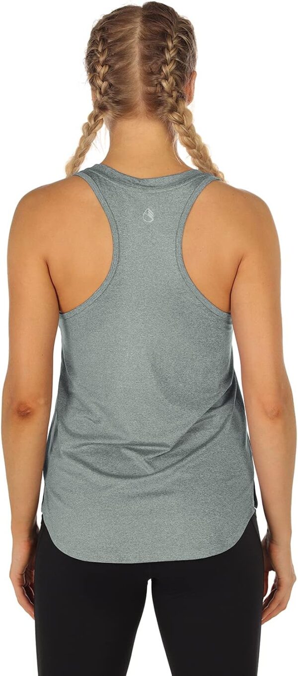 icyzone Women's Racerback Workout Tank Tops - Athletic Yoga Tops, Running Exercise Gym Shirts (Pack of 3) - Image 7
