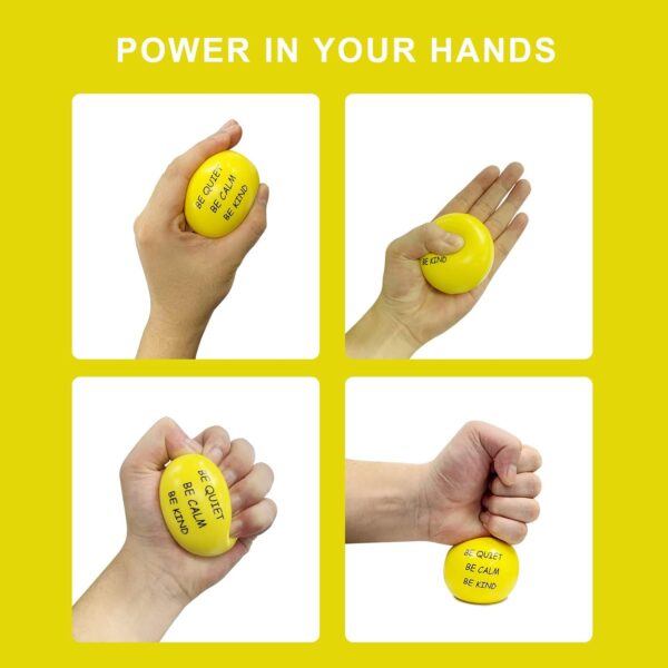 ALMAH Motivational Stress Balls for Kids and Adults (4 Pack), Stress Relief Balls, Hand Exercise Therapy Balls for Anxiety, Fidget, Tension, Manage Anger and Stress - Image 4