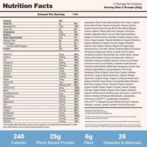 Ka’Chava All-In-One Nutrition Shake Blend, 85+ Superfoods & Nutrients, Meal Replacement, Greens Plant-Based Superfood Powder Protein Drink, Digestive Enzymes & Probiotics, Vegan Dairy Gluten Free, 2lb - Image 4