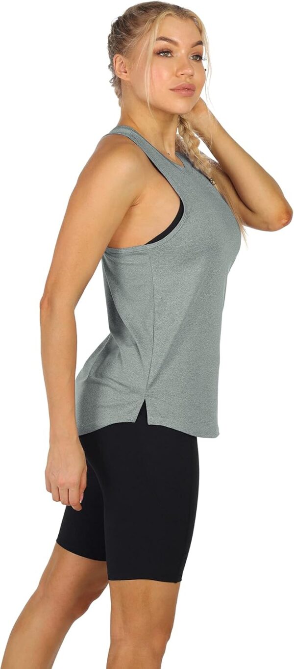 icyzone Women's Racerback Workout Tank Tops - Athletic Yoga Tops, Running Exercise Gym Shirts (Pack of 3) - Image 6