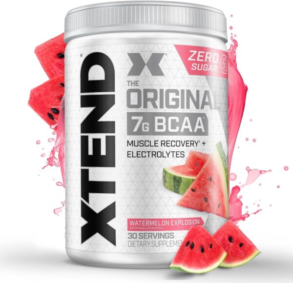 Xtend XTEND Original BCAA Powder 7g BCAA and 2.5g L-Glutamine, Sugar Free Post Workout Muscle Recovery Drink with Amino Acids for Men & Women, 30 Servings - Image 2