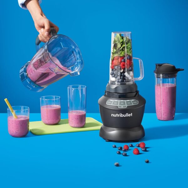 nutribullet Full-Size Blender Combo 1200W – NBF50500 - Dark Gray - Image 8